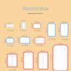 Handwritten Self-Adhesive Label Stickers for Office and Memo Marking