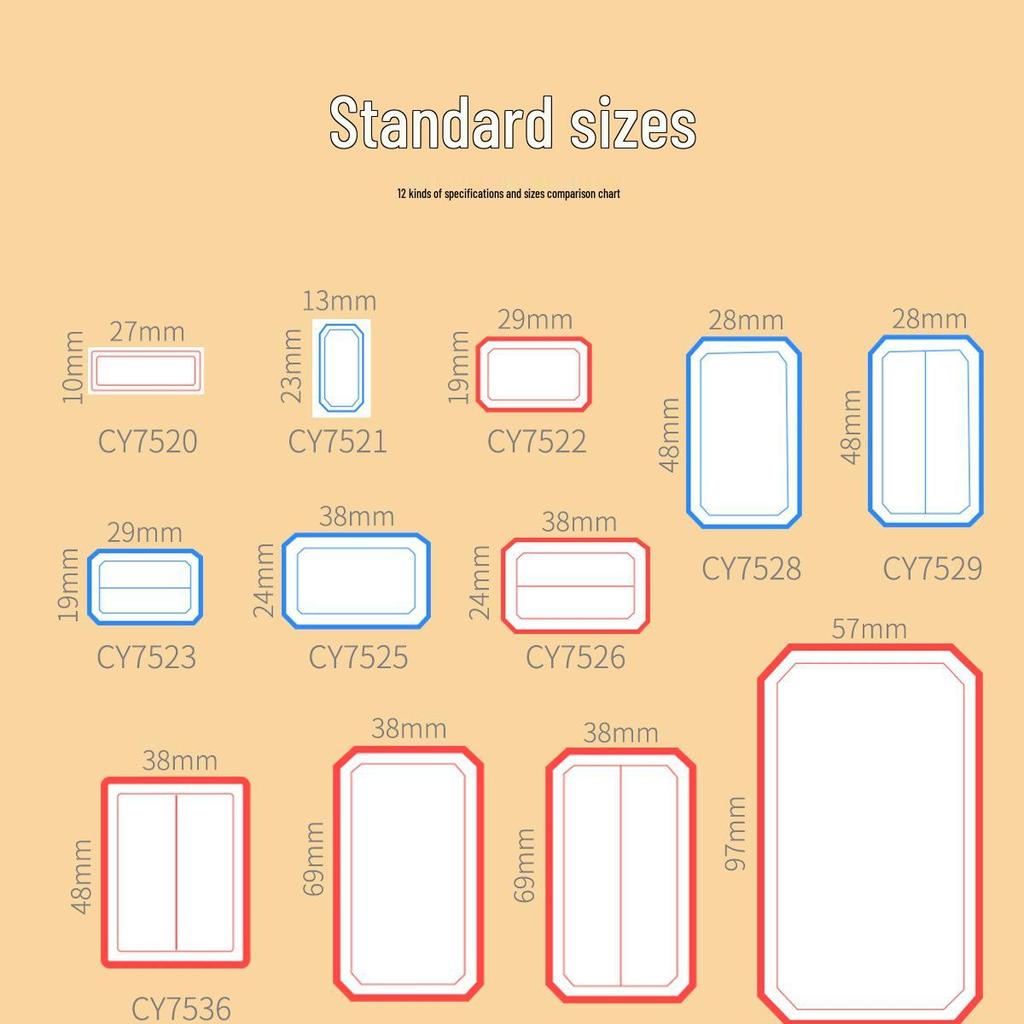 Handwritten Self-Adhesive Label Stickers for Office and Memo Marking
