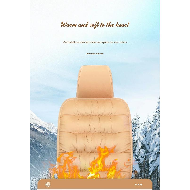 Winter Down Car Seat Cushion Split Headcap Car Front Seat Cushion Thickened and Soft Car Seat Cover