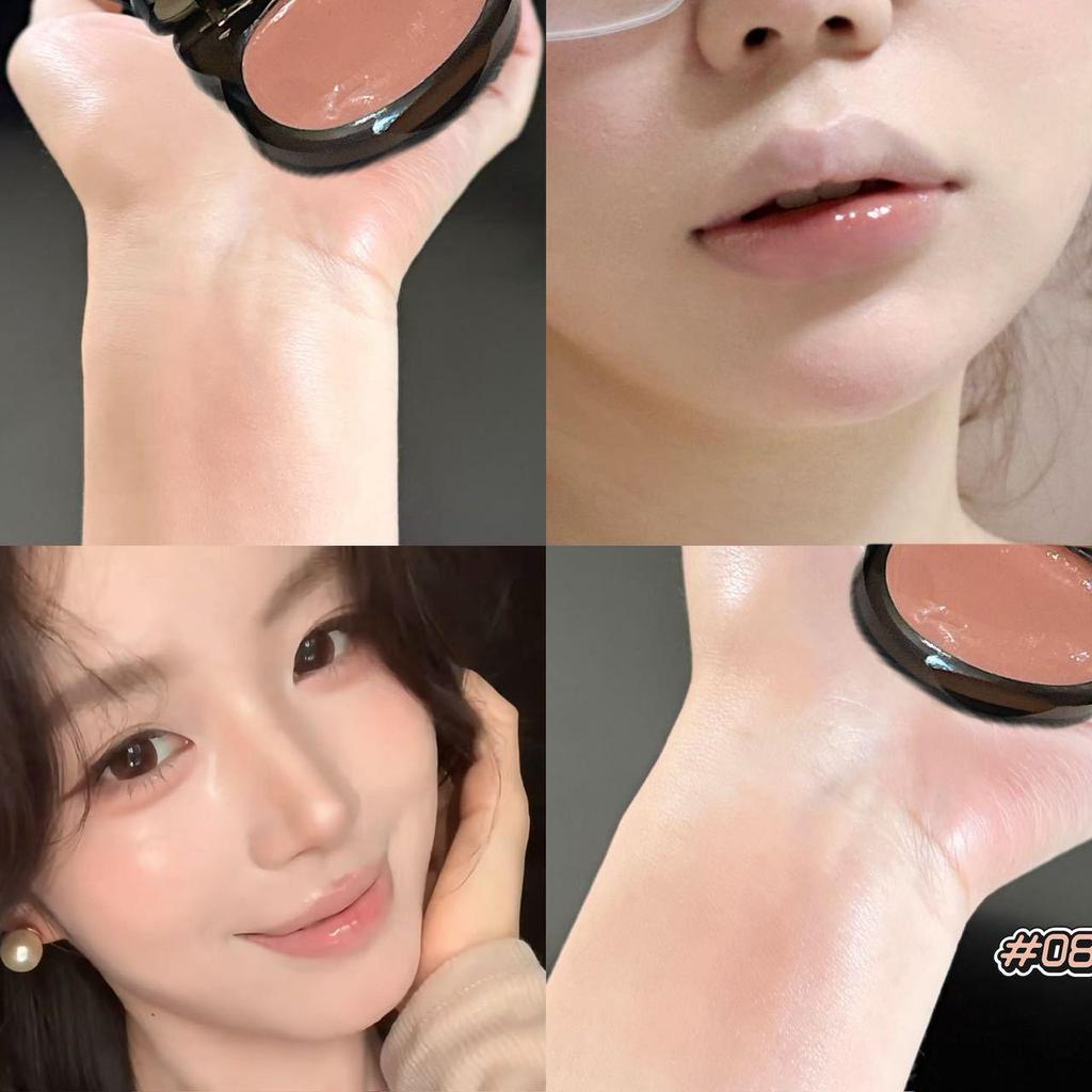 HERORANGE Warmer Glanz Multi-Use Lippen- und Wangenbalsam - Nude, Langanhaltend, Mini Tragbar, Taufrischer Rouge