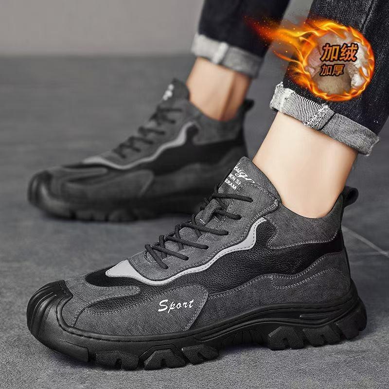 Cotton shoes fleece thickened snow boots thermal casual shoes lightweight outdoor sports shoes