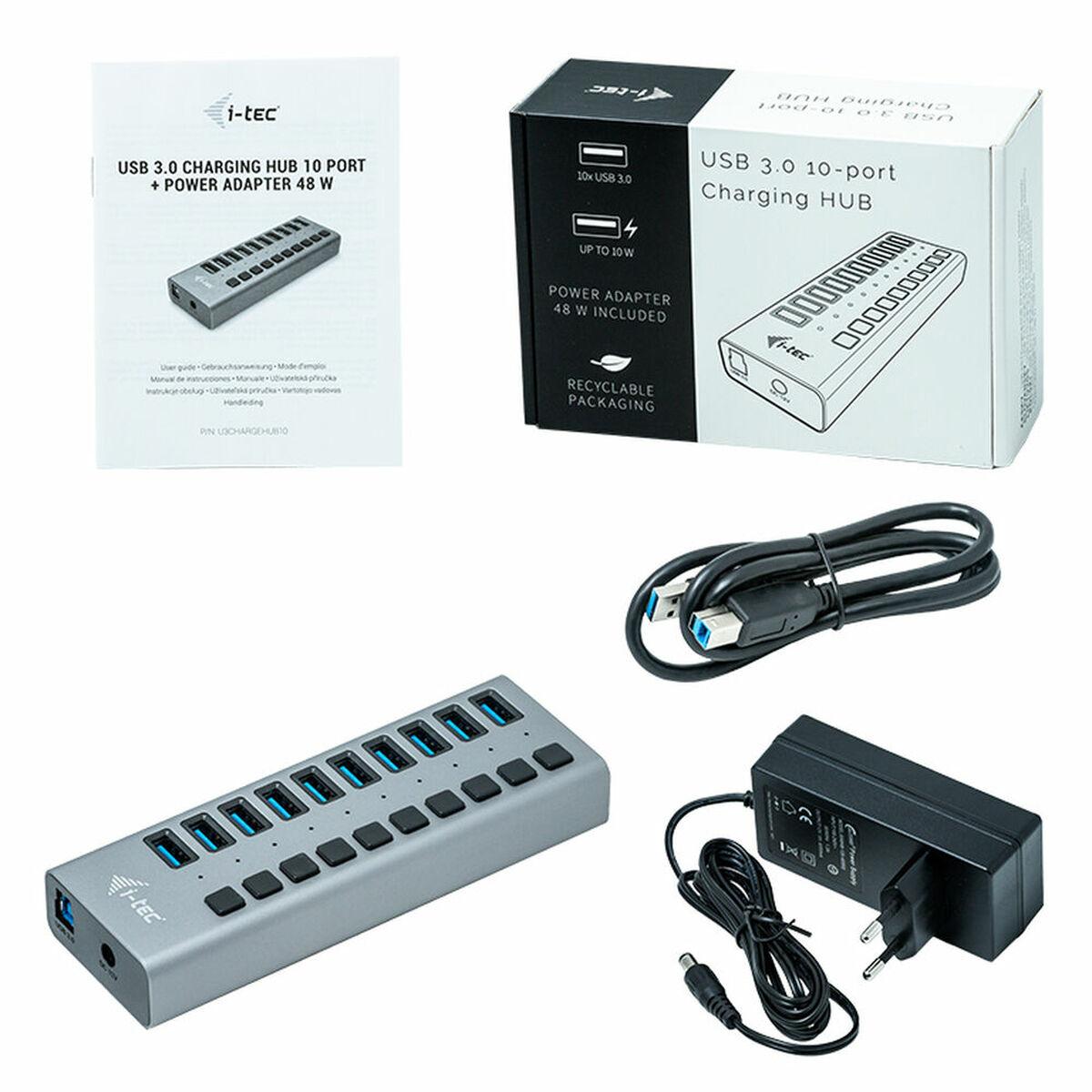 

i-Tec U3CHARGEHUB10 USB-концентратор