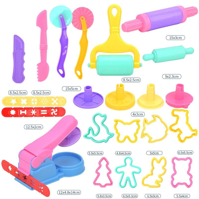 

22pcs Play Dough Model Tools Kit Creative Plasticine Molds Set Clay Cutters Moulds Learning Education Kids Toys Accessories
