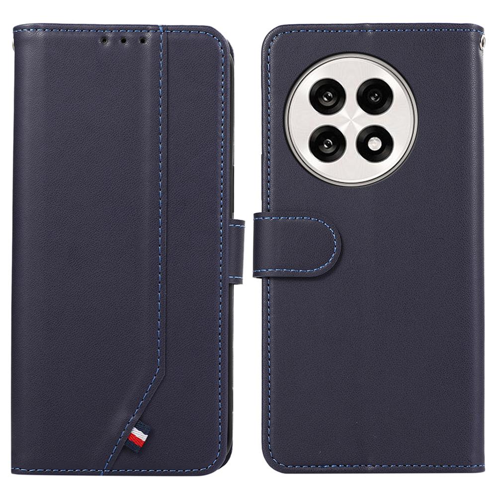 

Для OnePlus 13R 5G/Ace 5 5G Чехол Блокировка RFID Флип Кожаный Чехол для Телефона Blue