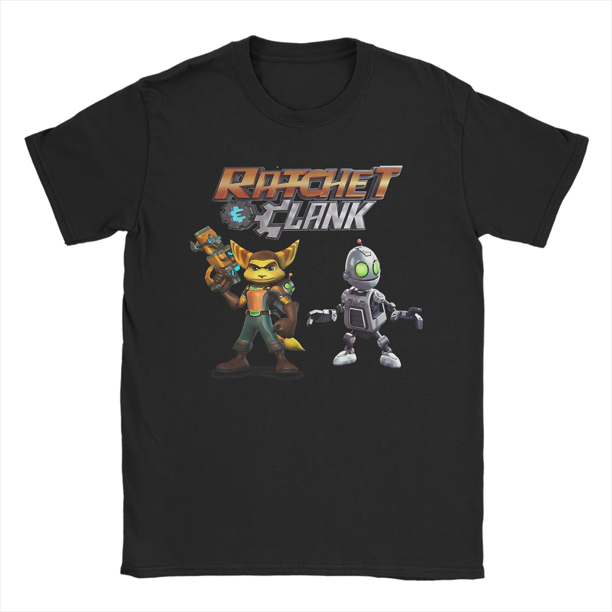 Ratchet and Clank Tee Shirt for Men Women Printed T Shirts  Cotton Clothing S