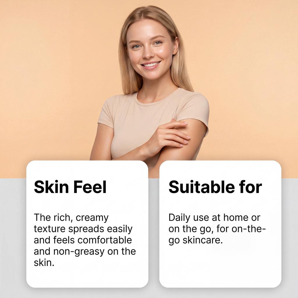 Oil Moisturizing Skin Cream, Body Balm for Dry Skin