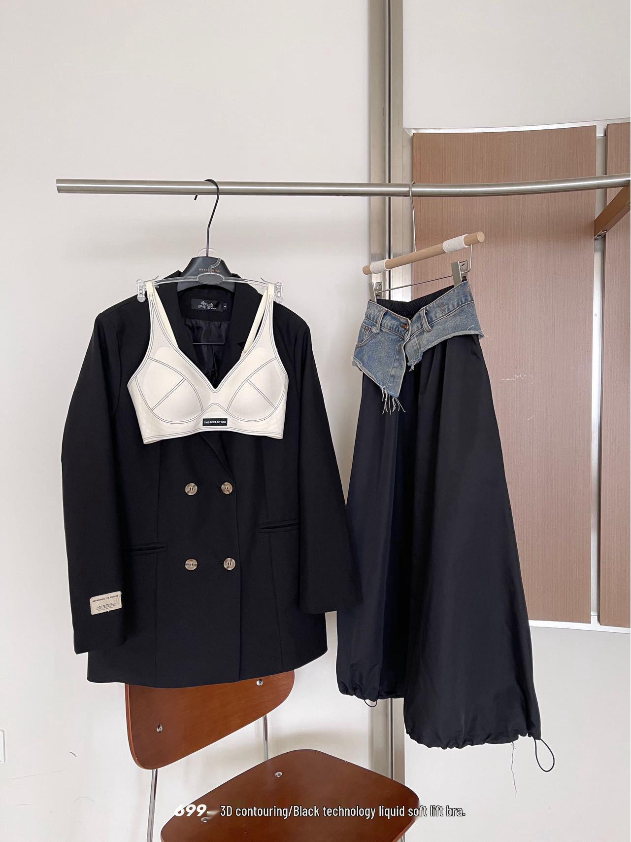 

Women s Spring & Summer Wire-Free Soft Support Underwear: Anti-Sagging, Seamless, Comfortable Jelly Strip for Small Chests. XL 38/85 білий/вершковий