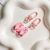 Small Flip Flop Keychain Cute Shoe Pattern Key Rings Resin Texture Assorted Colors Key Holder Suitable for Women Boy