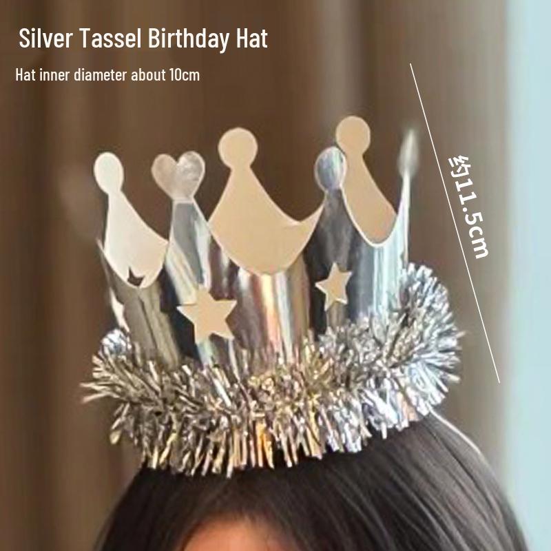 Creative Birthday Cake Pom-Pom Party Hat for Kids & Adults