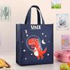 Large Insulated Lunch Bag Kids Waterproof School Meal Carrier Reusable Bento Tote Boys Girls Cartoon Style