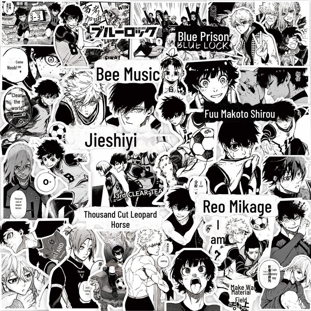 1000 schwarz-weiße Anime-Aufkleber: Demon Slayer, One Piece & mehr zur Notizbuch-Dekoration