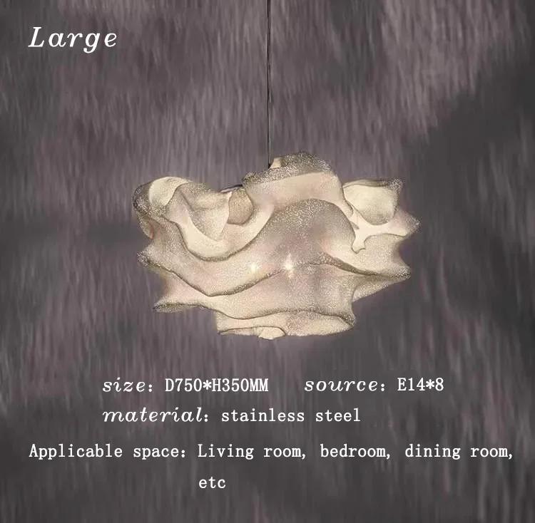 Lustre moderno minimalista criativo para quarto, luz nórdica, showroom de luxo, decoração de estrela de fogo, luminárias de aço inoxidável