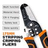 10 In 1 Stripping Crimping Pliers Wire Stripper Multi Functional Ring Crimpper Electrician Peeling Network Cable Stripper Tools