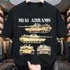Men'S and Women'S M1 Abrams Tank T-Shirt Sturdy Casual Fit Featuring US Insignia and M1 Abrams Main Battle Tank Design