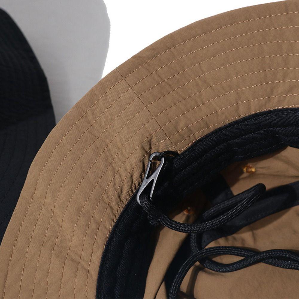 Breathable Camping Hiking Cap Sun Protection Outdoor Sun Hat Men's Fisherman Hat  Four Seasons