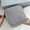 Essential Holder Seersucker Sanitary Napkin Pouch Striped Pattern Multi-functional Cosmetic Bag Mini Makeup Bag Women