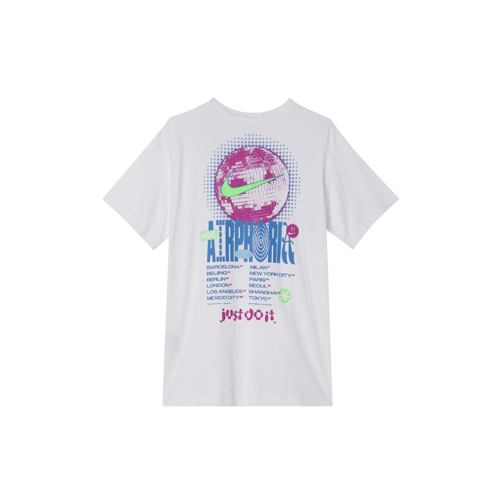 Nike Sportswear Letter Print Pattern Pullover Casual Crew Neck Short Sleeve T-Shirt Women T-Shirts White FV4263100