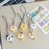6pcs/set Cat Cookie Phone Charm Strap Soft Kawaii Kitty Couple Keychain Pendant Cute Lanyard Keycord Bag Decoration Gift