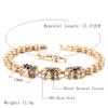 Fashion Ethnic Bride Black Natural Zircon Bracelet For Women Luxury  Rose Gold Vintage Wedding Fine Jewelry  New