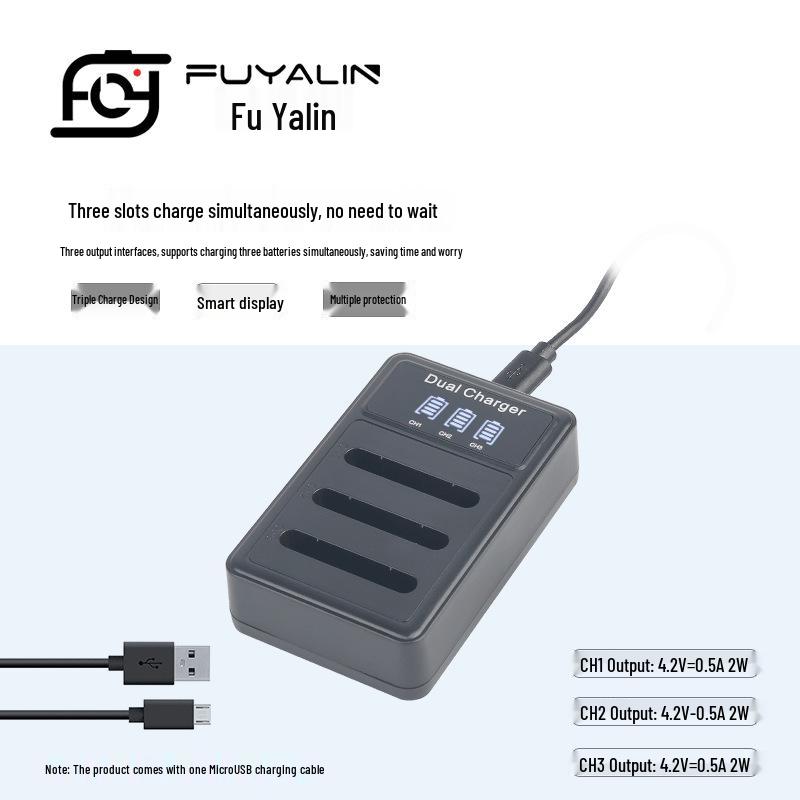 BN1 Triple Charger for Sony DSC-W630/W570/W350/W670/WX100 BN1 Camera Battery