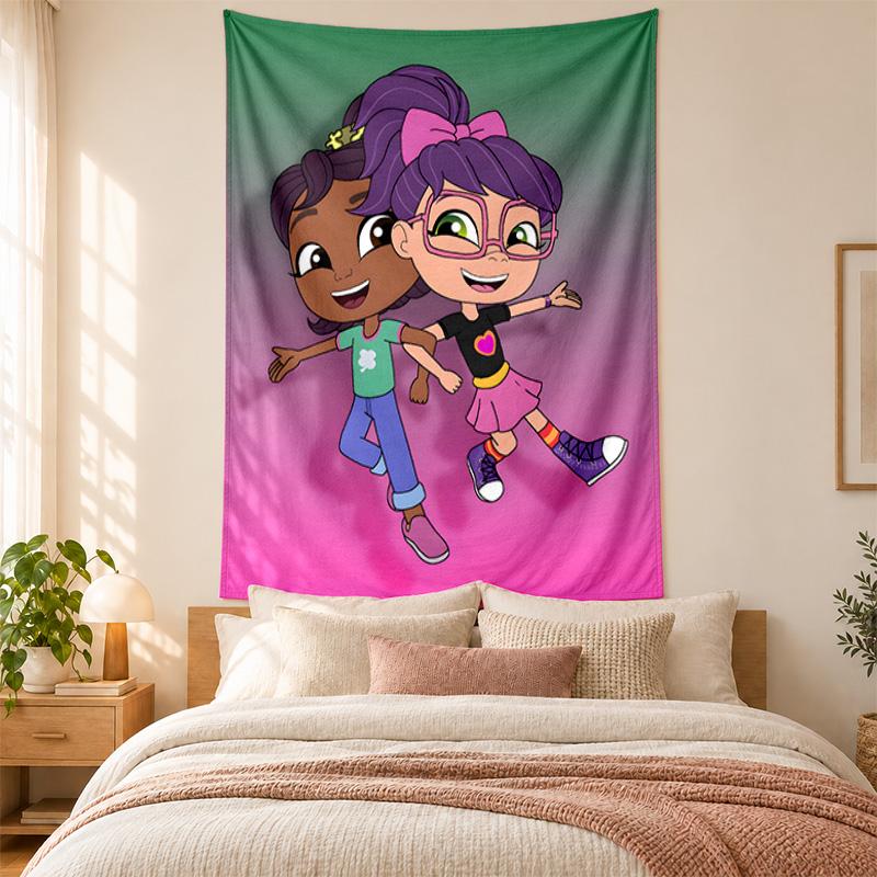 Abby Hatcher Wandteppich hohe Qualität zur Dekoration von Wohnzimmer Schlafzimmer Studentenwohnheim Wänden ideal als Schlafzimmer Wandkunst oder Weihnachtsgeschenk