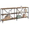 Console Table with Shelf Reclaimed Wood Look 180 x 30 x 75 cm Engineered Wood