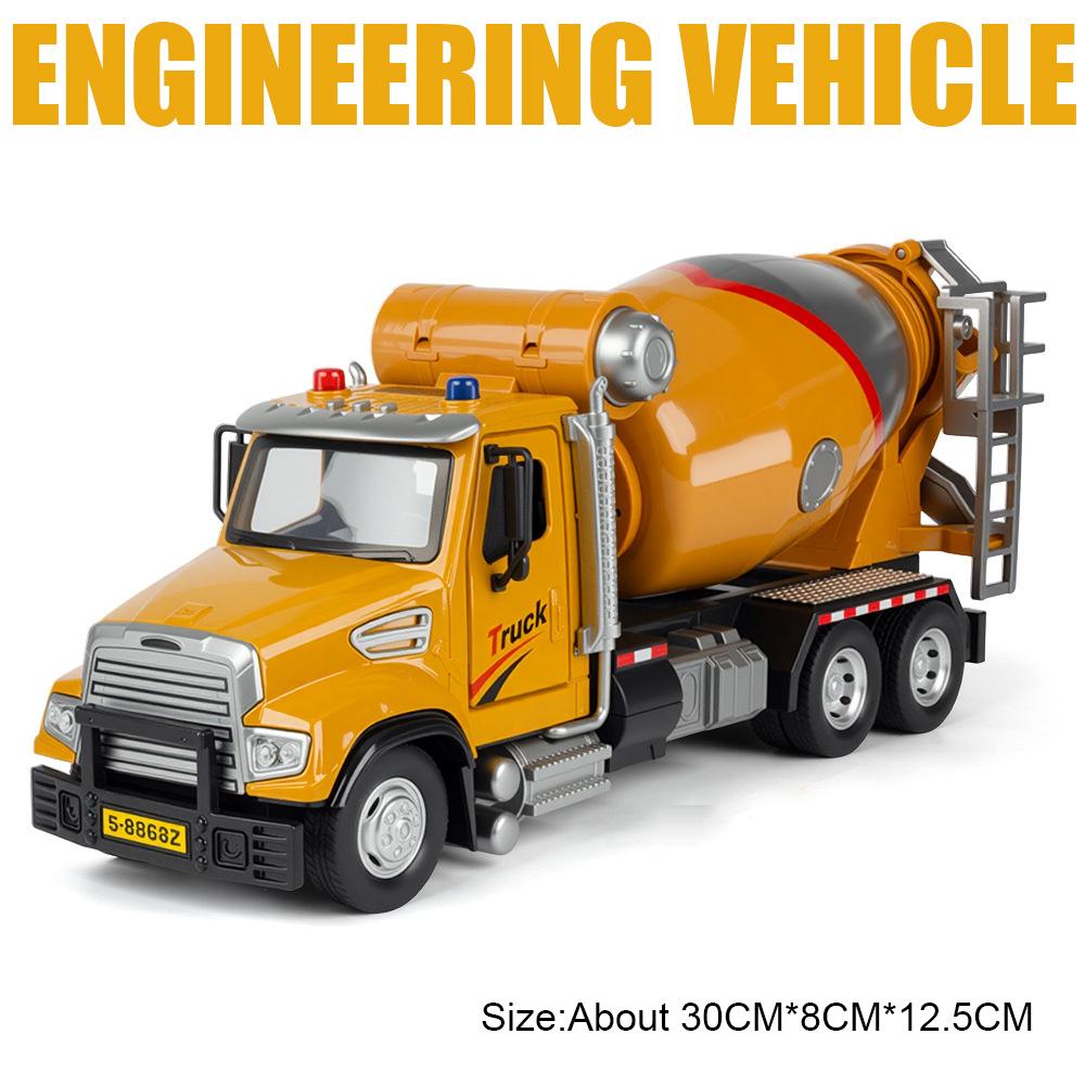 

Mixer Truck Excavator Crane Transport Car Model Toy Sound Light Inertial Forward Movement Engineering Vehicle Models Boys Gifts