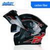 Jiekai Men's DOT Standard Flip-up Electric Motorcycle Helmet with Double Visor, All-Season Safety Gear