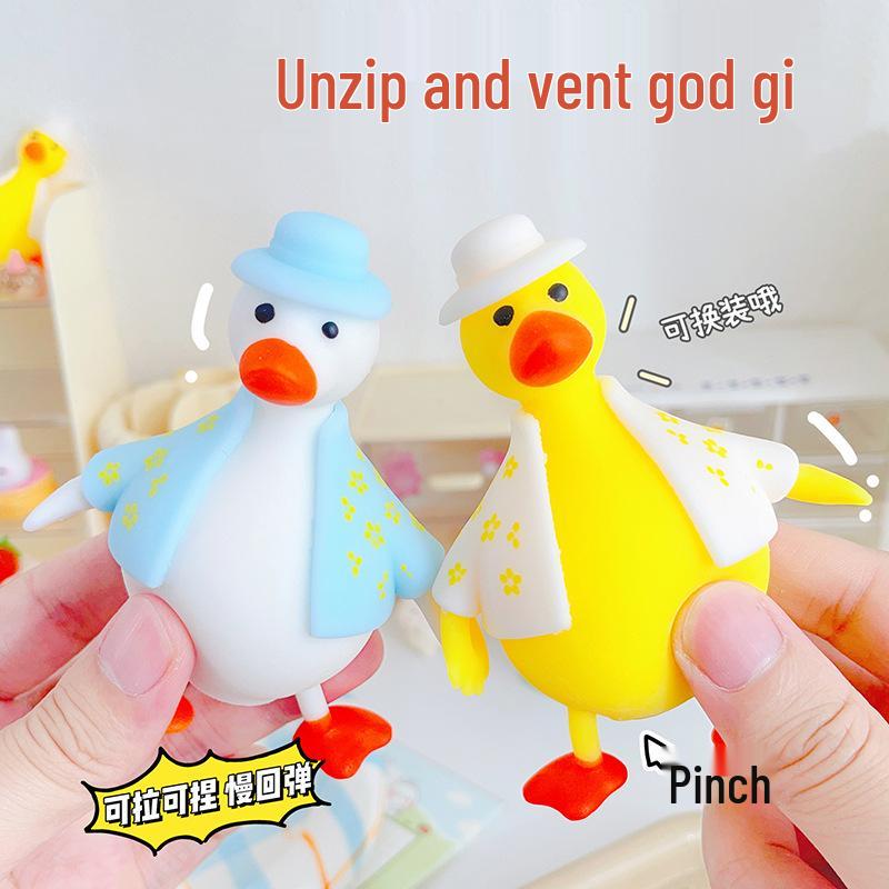 Internet Celebrity Duck Squeeze Toy - Cartoon Animal Stress Relief & Novelty Gift