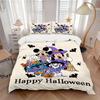 3pcs Set Halloween, Mickey, Stitch Bedding Set with Duvet Cover+Pillowcases, All-Season Polyester, Zipper Closure72