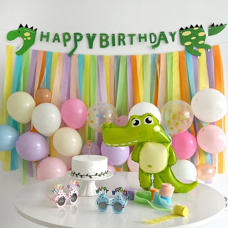 Baby's First Birthday Macaron Tassel Balloon Backdrop