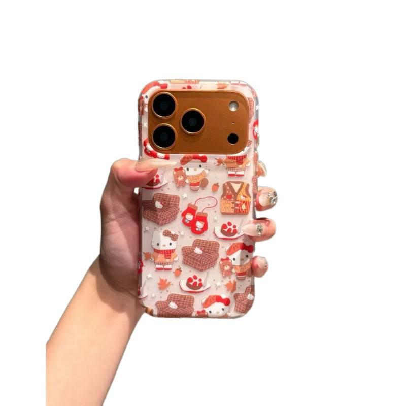 Autumn and Winter White Background Ink Splashing Sofa Kt Illustration for iPhone17promax Apple 16 Mobile Phone Case 15 New Year 14