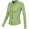 Women's Fitness Hooded Sports Jacket Running Top Slim Long Sleeve Quick Dry Tight Casual Yoga Clothing