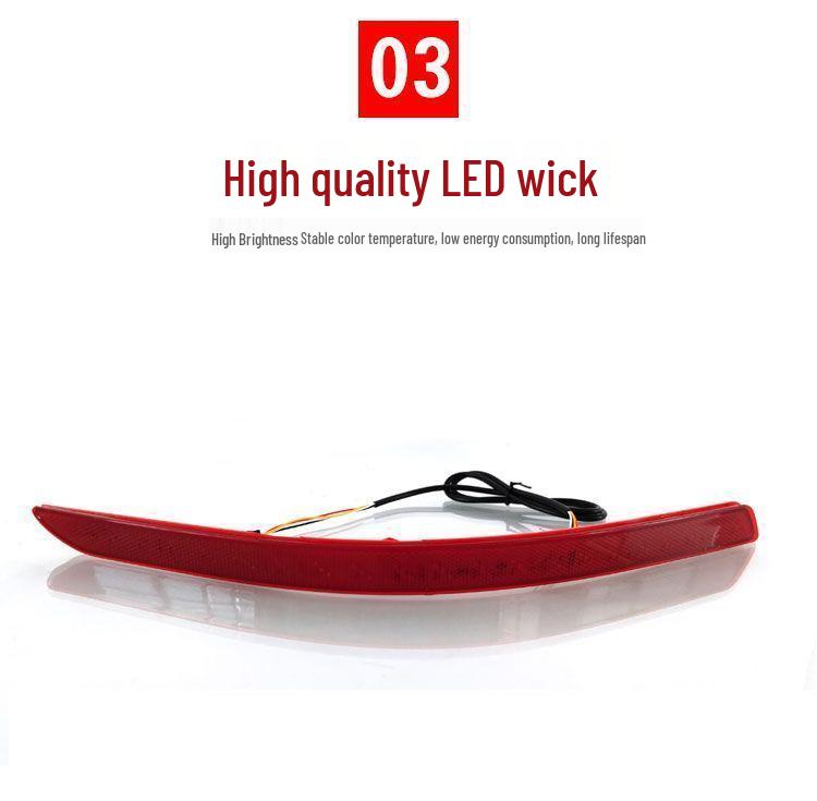 LED Rear Bumper Reflector Light with Flowing Turn Signal for 11-15 Kia K5
