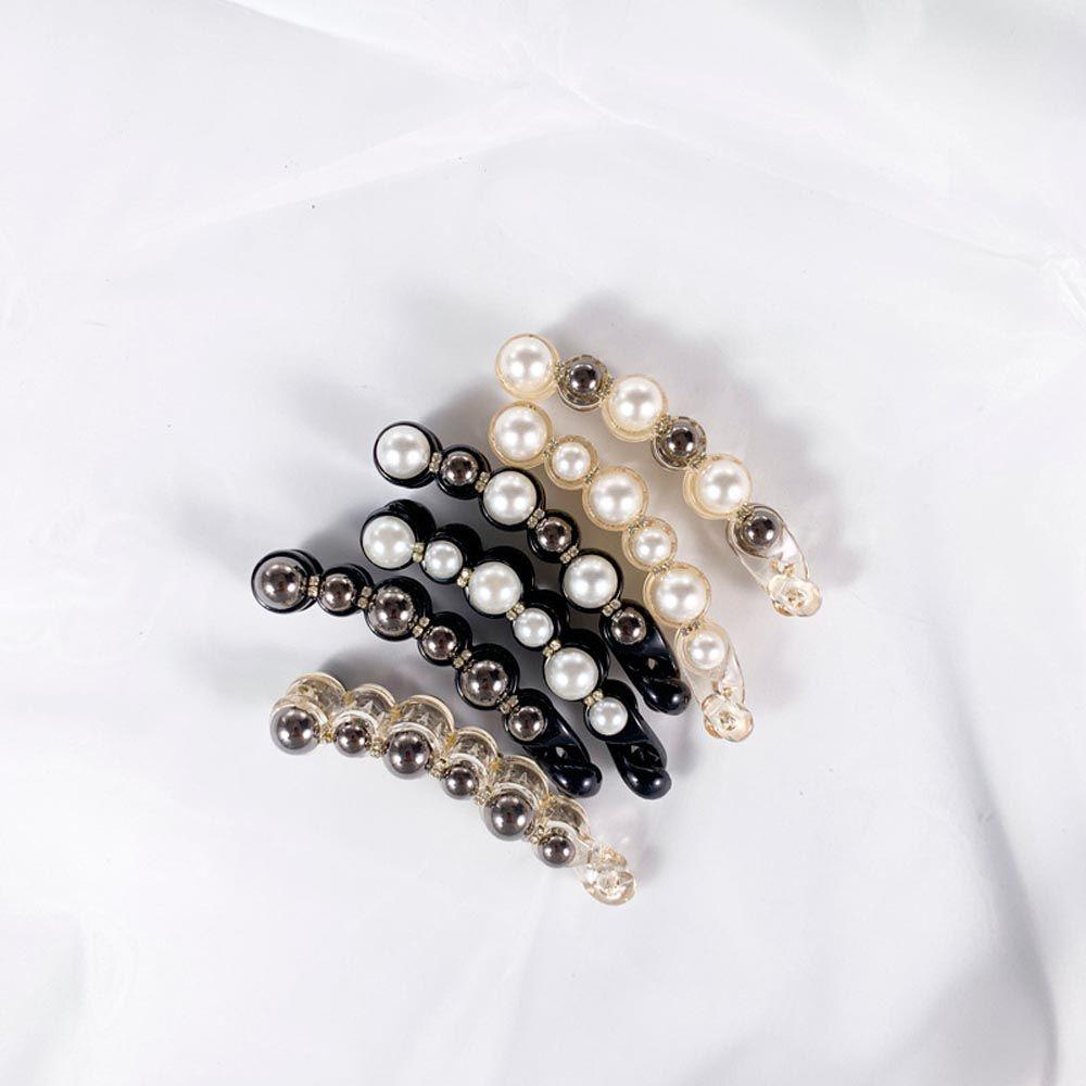 Zircon Hairpins Hair Claw Crabs Ponytail Holder Vertical Clamp Korean Hair Clips Women Banana Clips