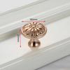 KAK 5 pieces Champagne Gold Door Handles Zinc Alloy Cabinet Handle Drawer Knobs European Wardrobe Pulls Kitchen Furniture Handle