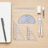 And Ruler Set for Students, Ruler Included, Geometry Kit for Exams and Drawing