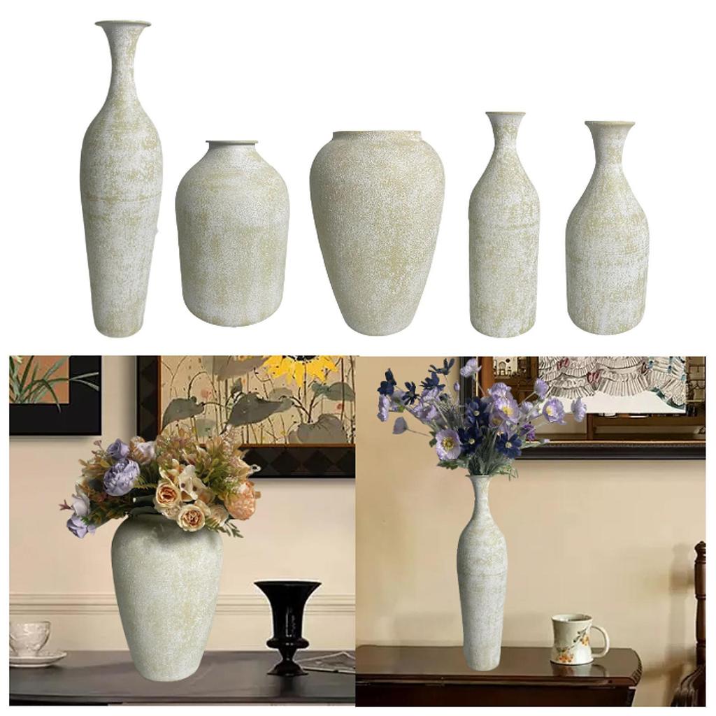 Ceramic Flower Vase Simple Tabletop Ornament Table Centerpiece Flower Holder for Desk Bedside Living Room Party Entrance