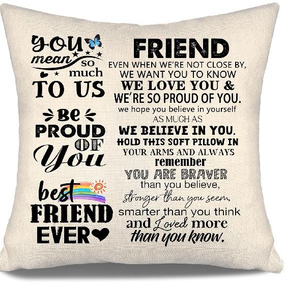 To My Bonus Daughter Gift Ideas Throw Pillow Covers for Bonus Daughter from Bonus Mom Bonus Dad Birthday Graduation Thanksgiving