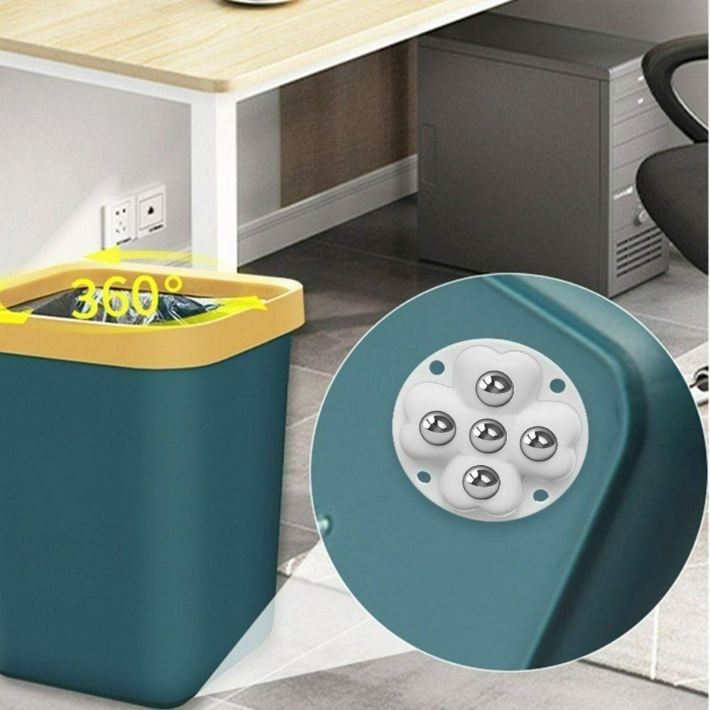 4Pcs 360°Rotatable Universal Wheel 5-Ball Storage Box Roller Durable Pulley