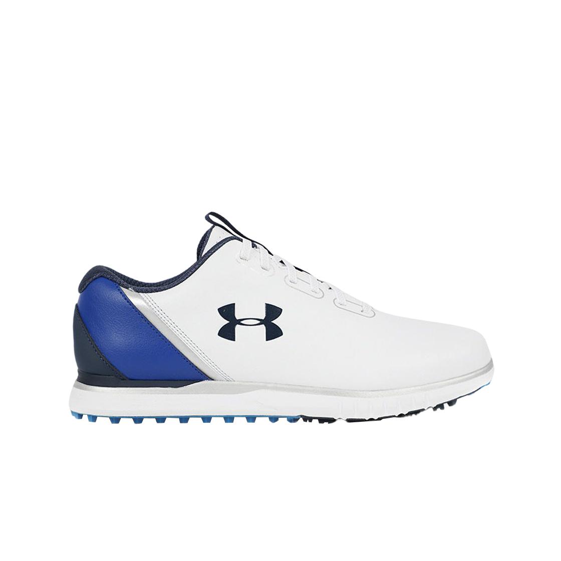 

Under Armour Ua Charged Medal Spikeless Golf Shoes White Midnight Navy 290