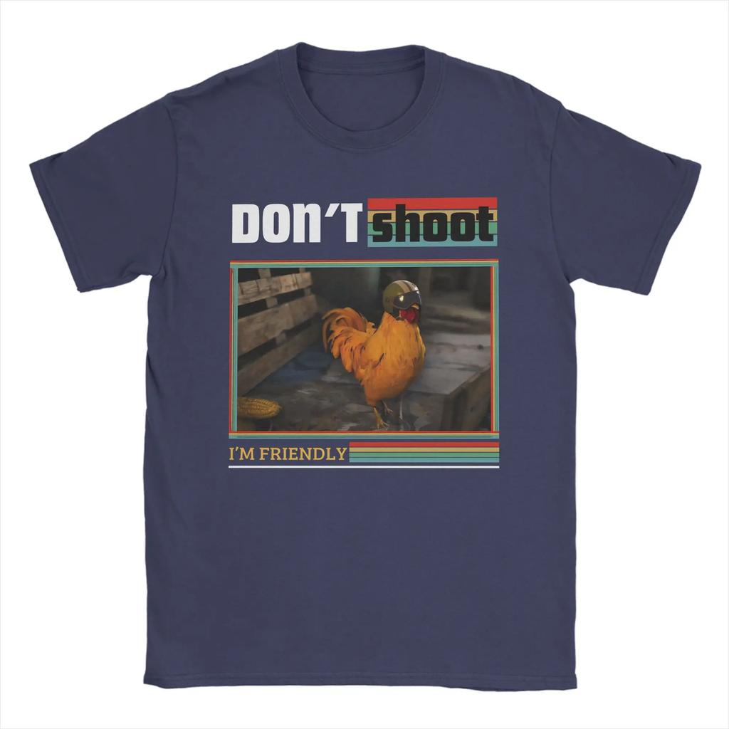 DonT Shoot IM Friendly T-Shirt Sommer Arc Raiders Harajuku T-Shirts Herren Baumwolle Rundhals Oversize Oberteil T-Shirts Kurze Ärmel T-Shirt