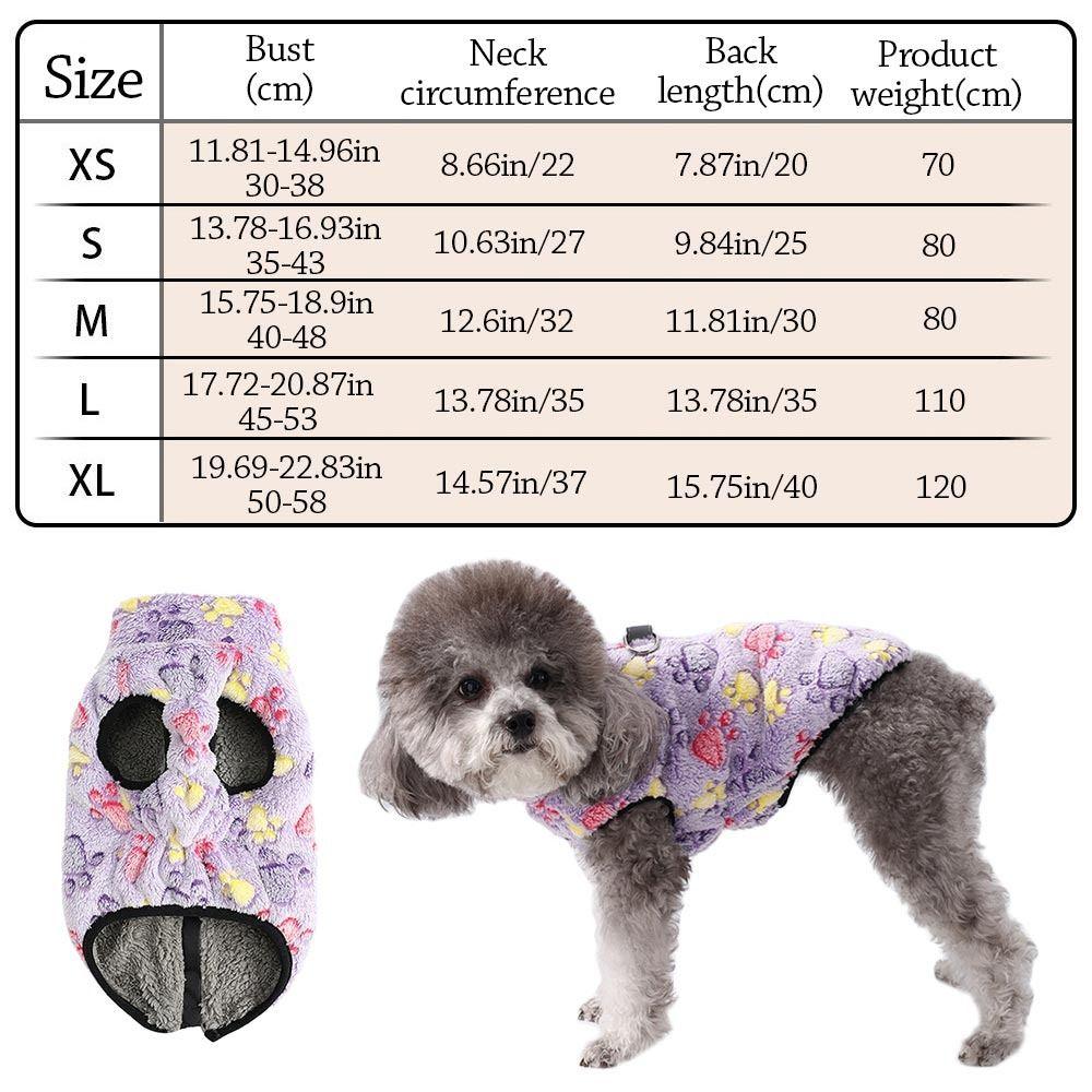 D-ring Winter Dog Clothes Warm Puppy Clothes New Dog Sweater  Chihuahua