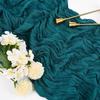 1PCS/10PCS 90*180cm Voile Cheesecloth Table Runner Semi-Sheer Gauze Dining Table Decoration for Wedding Brithday Party Christmas