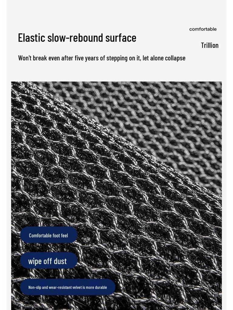 Non-Slip Outdoor Entrance Doormat - Elastic and Durable Front Door Mat