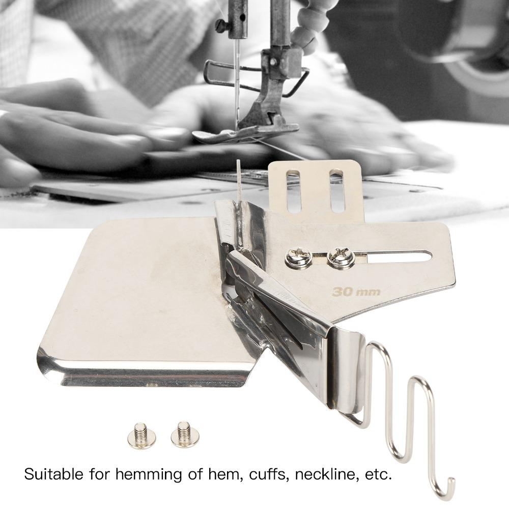 3pcs Lockstitch Machine Accessories 30mm Angle Binder 32mm 24mm Bias Folder Iron Industrial Binding Attachment Industrial Sewing