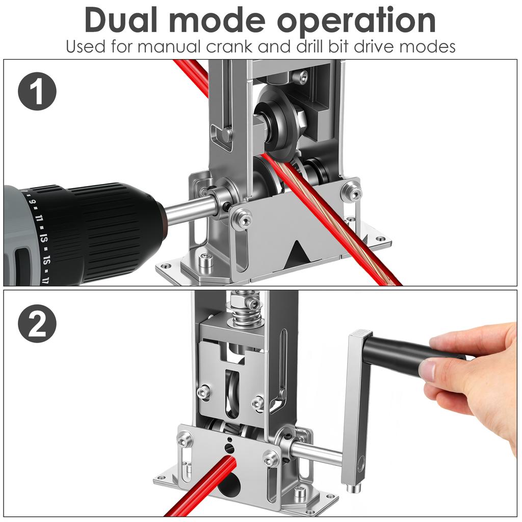 Manual Wire Stripping Machine Hand Crank Wire Stripper Portable Drill Driven Cable Stripper Machine for Scrap Copper Recycling