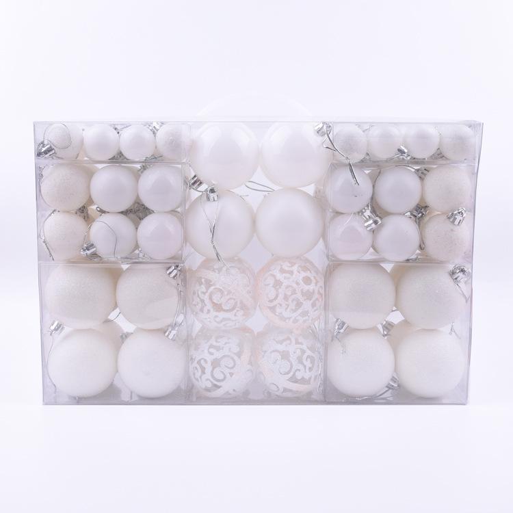 Electroplated Irregular Painted Plastic Christmas Ornament Set 100-Pack