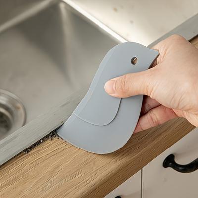 Penguin-Shaped Soft Scraper - Multifunctional Kitchen Cleaning Tool for Grease and Baking