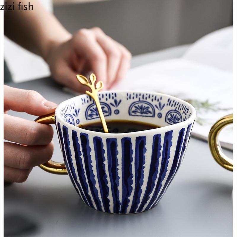 330ml Ceramic Mug with Handle Coffee Cup Afternoon Tea Cup Milk Tea Cups Milk Mug Coffee Mugs Drinkware Teacup Water Cups